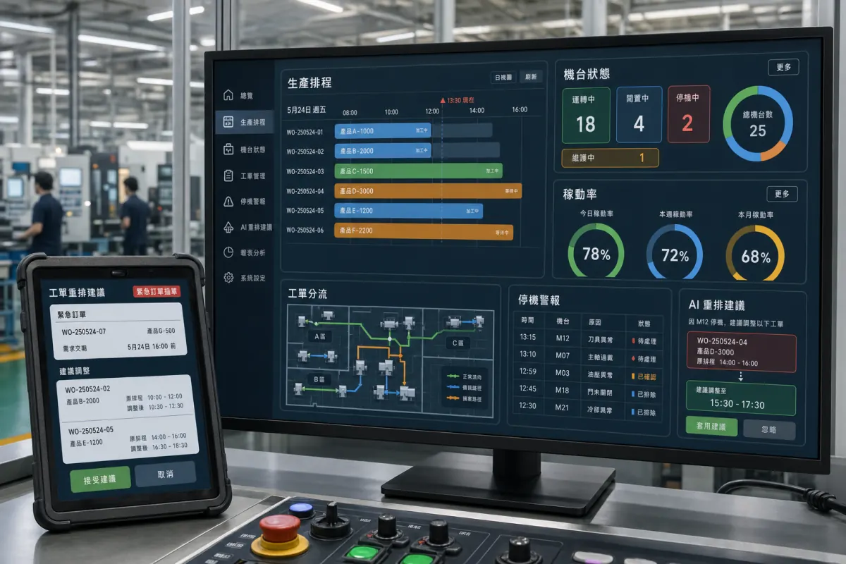 智能生產排程 OpsMaster OpsMaster UI